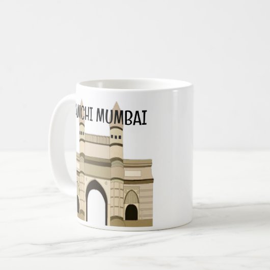 Mumbai Gateway of India Reizen Koffiemok (Voorkant links)