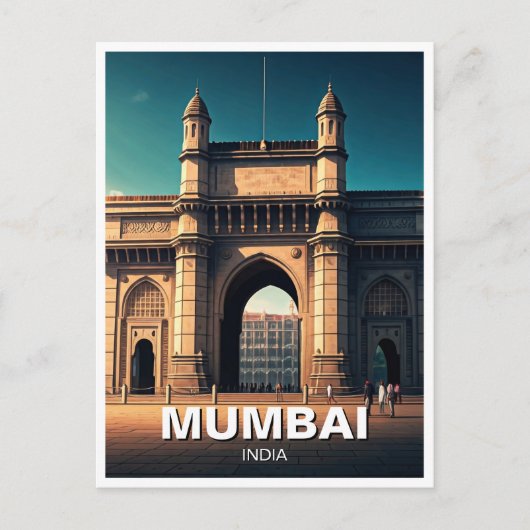 Mumbai Gateway of India Reizen Souvenir Briefkaart (Voorkant)