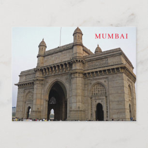 Mumbai Gateway of India uitzicht briefkaart