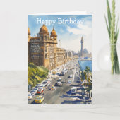 Mumbai in India Kaart (Voorkant)