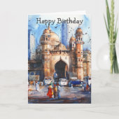 Mumbai in India Kaart (Voorkant)