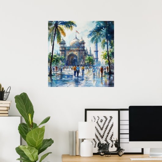 Mumbai in India Poster (Thuiskantoor)