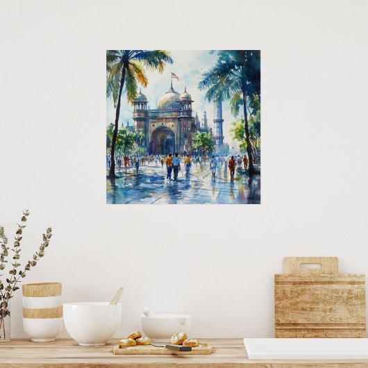 Mumbai in India Poster (Keuken)