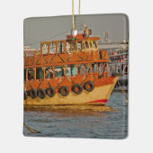 Mumbai India - Aangepast kerstkerstfeest Keramisch Ornament (Links)