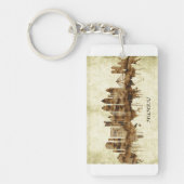 Mumbai India Cityscape Sleutelhanger (Voorkant)