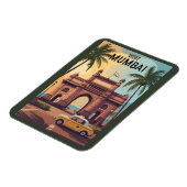 Mumbai India Gateway of India Illustratie Reizen Magneet (Linkerzijde)