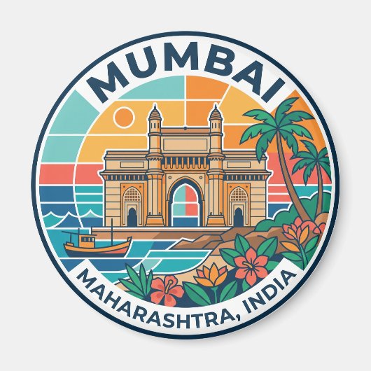 Mumbai India Magneet (Voorkant)