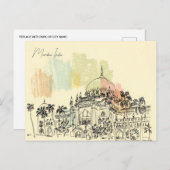  Mumbai, India Reizen waterverf Toerisme Briefkaart (Voorkant / Achterkant)