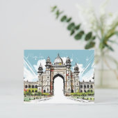  Mumbai, India Reizen waterverf Toerisme Briefkaart (Staand voorkant)