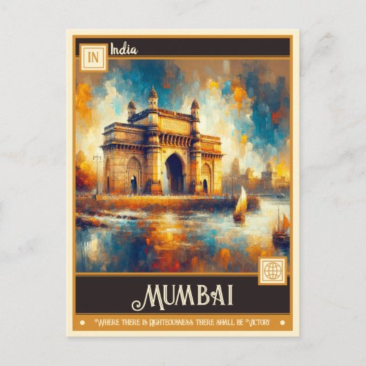 Mumbai, India | schilderij Briefkaart (Voorkant)
