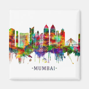 Mumbai India Skyline Magneet