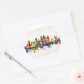 Mumbai India Skyline Ronde Sticker (Envelop)