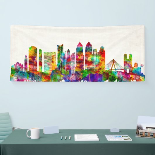 Mumbai India Skyline Spandoek (Beurs)