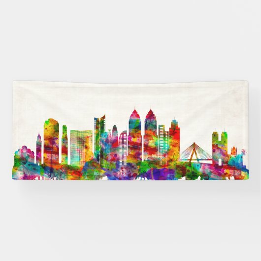 Mumbai India Skyline Spandoek (Horizontaal)