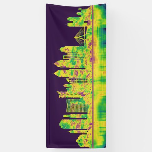 Mumbai India Skyline Spandoek (Verticaal)