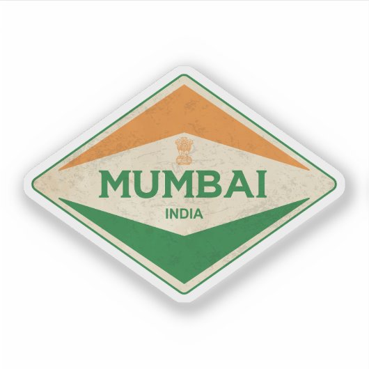 Mumbai India  Sticker (Voorkant)
