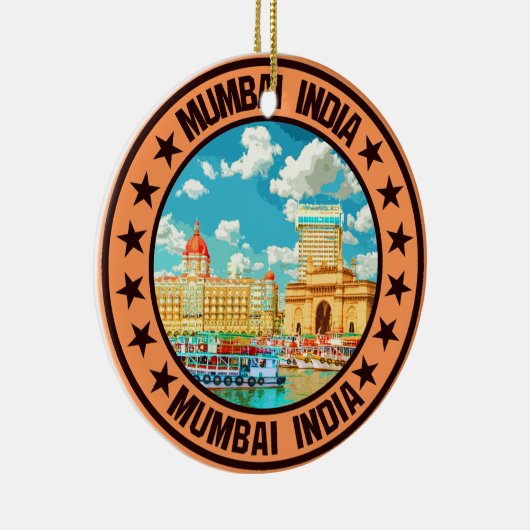 Mumbai Keramisch Ornament (Rechts)