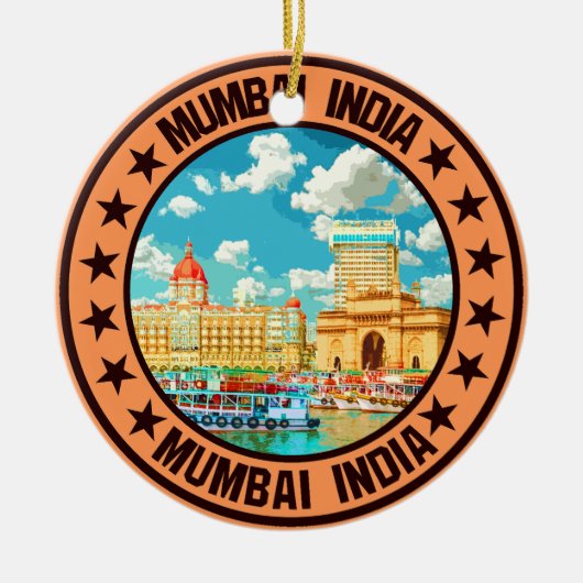 Mumbai Keramisch Ornament (Voorkant)