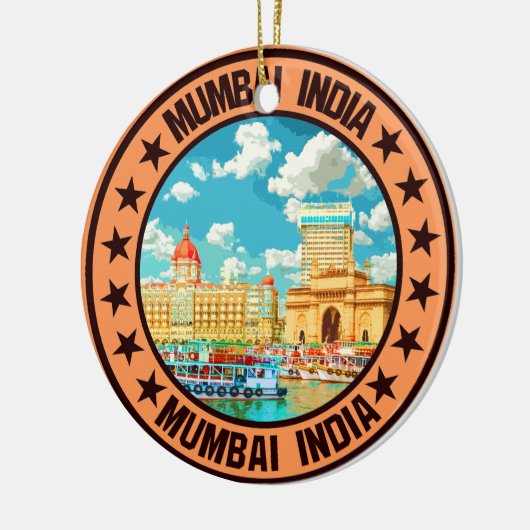 Mumbai Keramisch Ornament (Links)