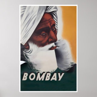 Mumbai Kunst India Reisposter Bombay PrintA Poster