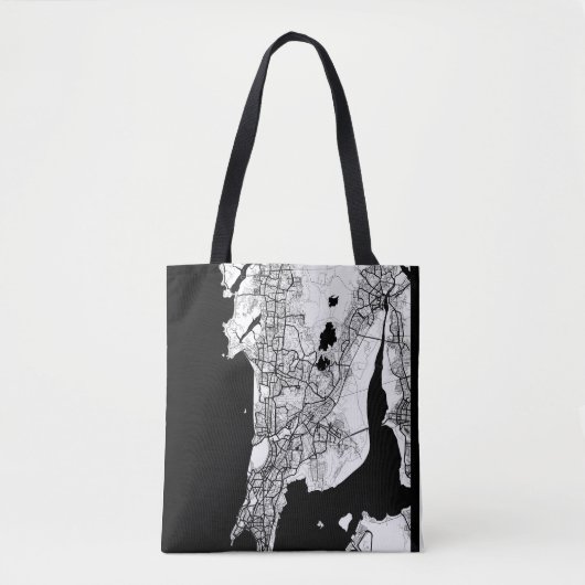 Mumbai Maharashtra Kaart Tote Bag (Voorkant)