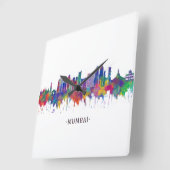 Mumbai Maharashtra Skyline Vierkante Klok (Hoek)