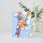 Mumbai Maharashtra Stadsplattegrond Briefkaart (Staand voorkant)