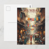 Mumbai Reis Souvenir Briefkaart (Voorkant / Achterkant)