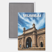 Mumbai Reis Souvenir Magneet (Voorkant / Achterkant)