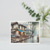 Mumbai Streetview Reissouvenir Briefkaart (Staand voorkant)