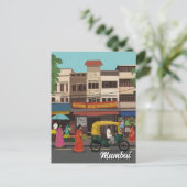 Mumbai Travel Souvenir Briefkaart (Staand voorkant)