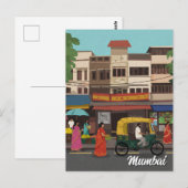 Mumbai Travel Souvenir Briefkaart (Voorkant / Achterkant)