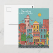 Mumbai Travel Souvenir Briefkaart (Voorkant / Achterkant)