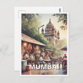 Mumbai Travel Souvenir Briefkaart (Voorkant / Achterkant)