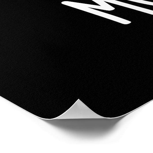 Mumble bee Funny Insect Pun Dark BG Poster (Hoek)