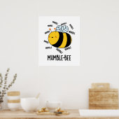Mumble bee Funny Insect Pun Poster (Keuken)