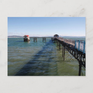 Mumbles pier- en reddingsbootstations, Swansea Briefkaart