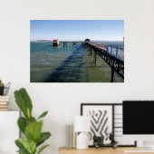 Mumbles pier- en reddingsbootstations, Swansea Poster (Thuiskantoor)