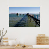 Mumbles pier- en reddingsbootstations, Swansea Poster (Keuken)