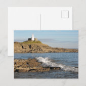 Mumbles vuurtoren feestdagenkaart (Voorkant / Achterkant)