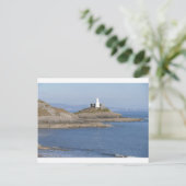 Mumbles vuurtoren, luchtbellen briefkaart (Staand voorkant)