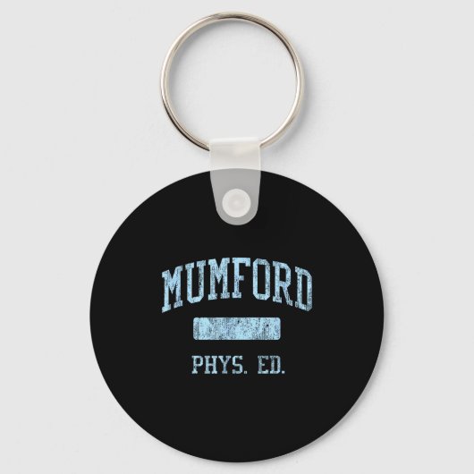 Mumford middelbare school lichamelijke opvoeding sleutelhanger (Voorkant)
