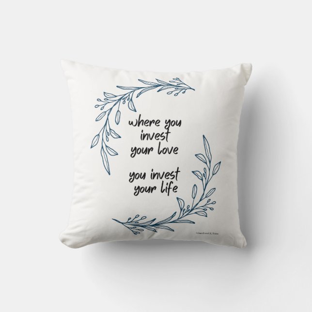 Mumford & Son's "Awake My Soul" Pillow Kussen (Voorkant)