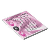 Mumgedicht - 60e verjaardag notitieblok (Schuin)