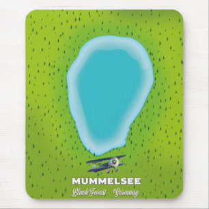 Mummelsee Zwarte Woud Duitsland kaart. Muismat