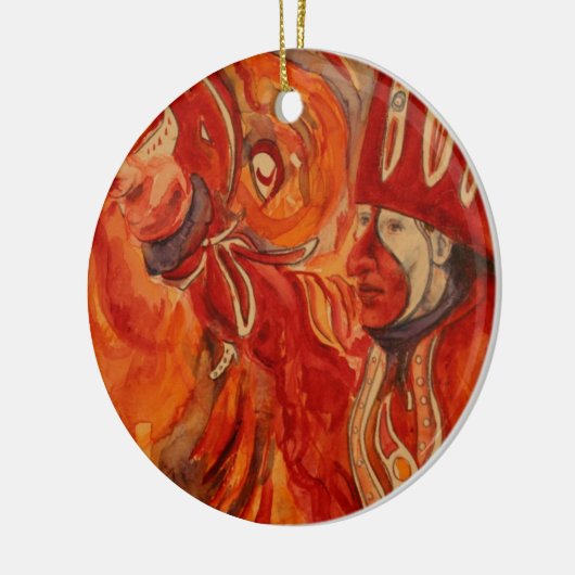 Mummers Parade Design Keramisch Ornament (Links)