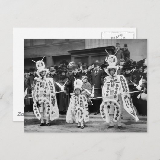 Mummers Parade, New Years Day, 1909 Briefkaart (Voorkant / Achterkant)