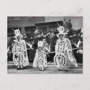 Mummers Parade, New Years Day, 1909 Briefkaart