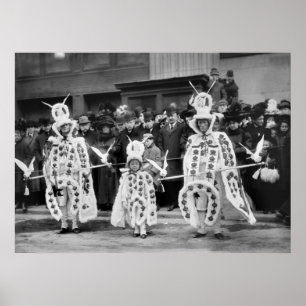 Mummers Parade, nieuwjaarsdag 1909 Poster