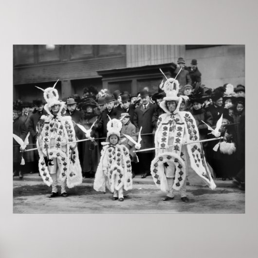 Mummers Parade, nieuwjaarsdag 1909 Poster (Voorkant)